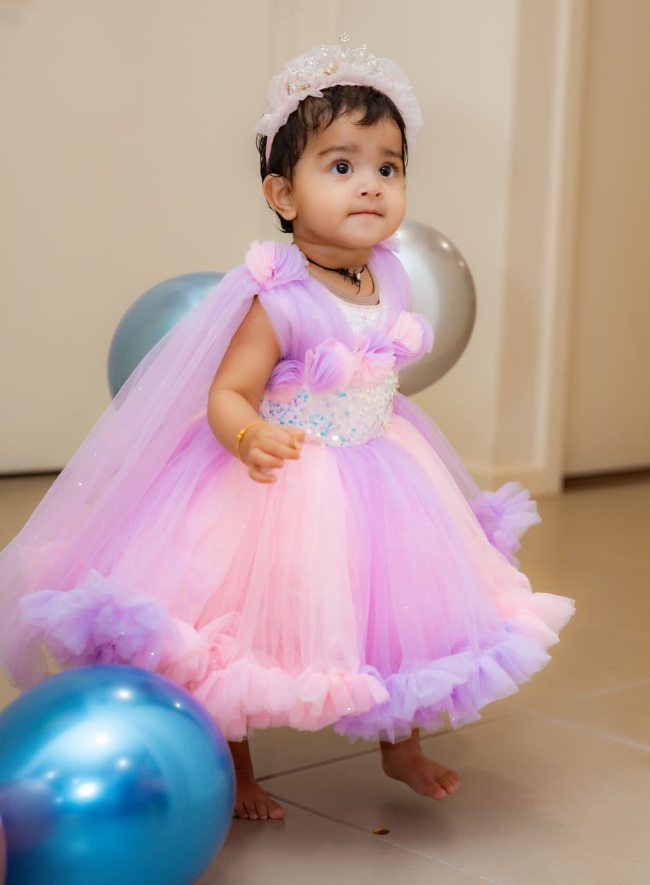 1st birthday, pastel balloons, photo 4 of 9