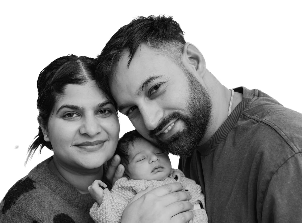 Newborn at home, photo 15 of 18