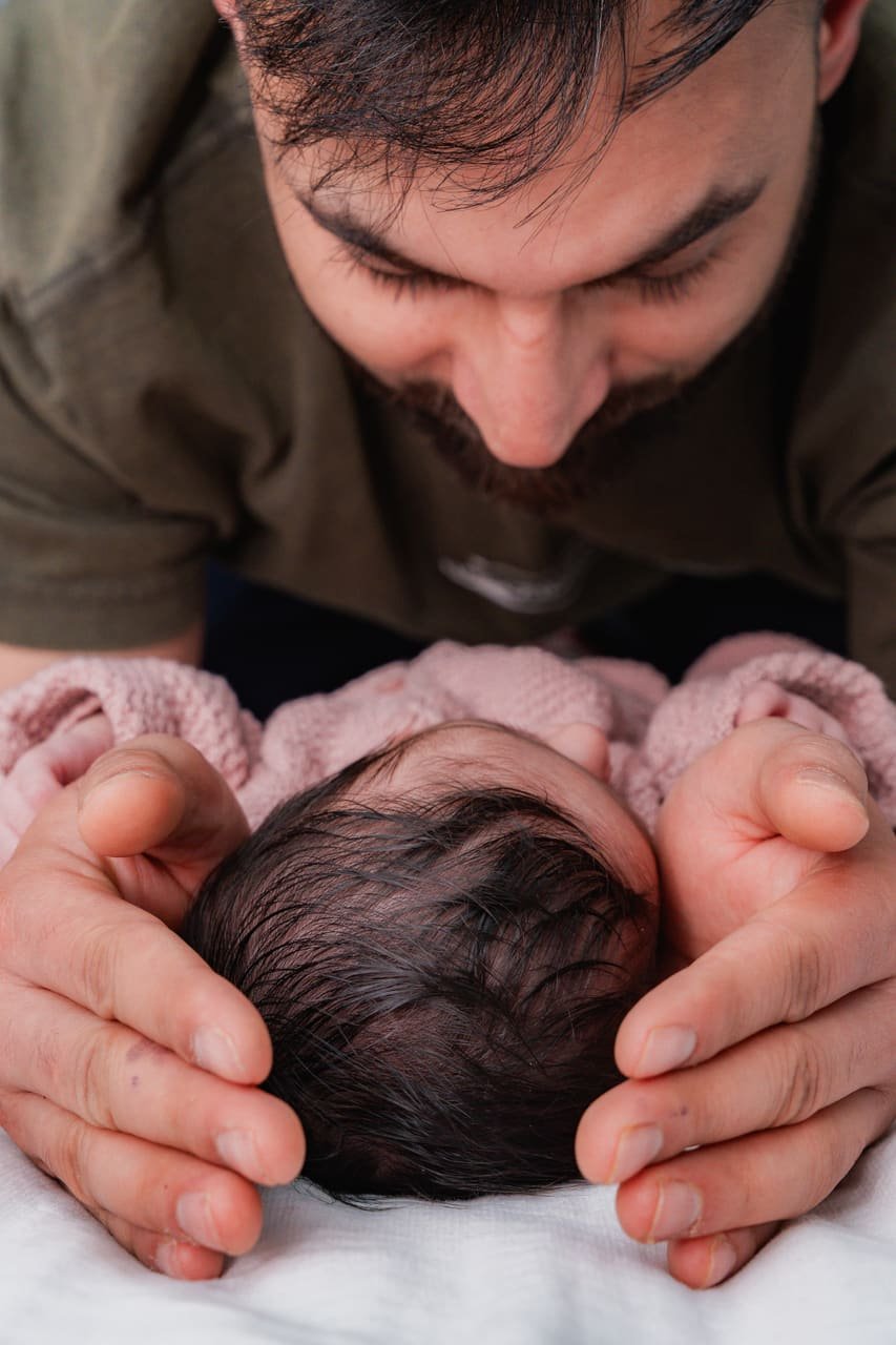 Newborn at home, photo 17 of 18